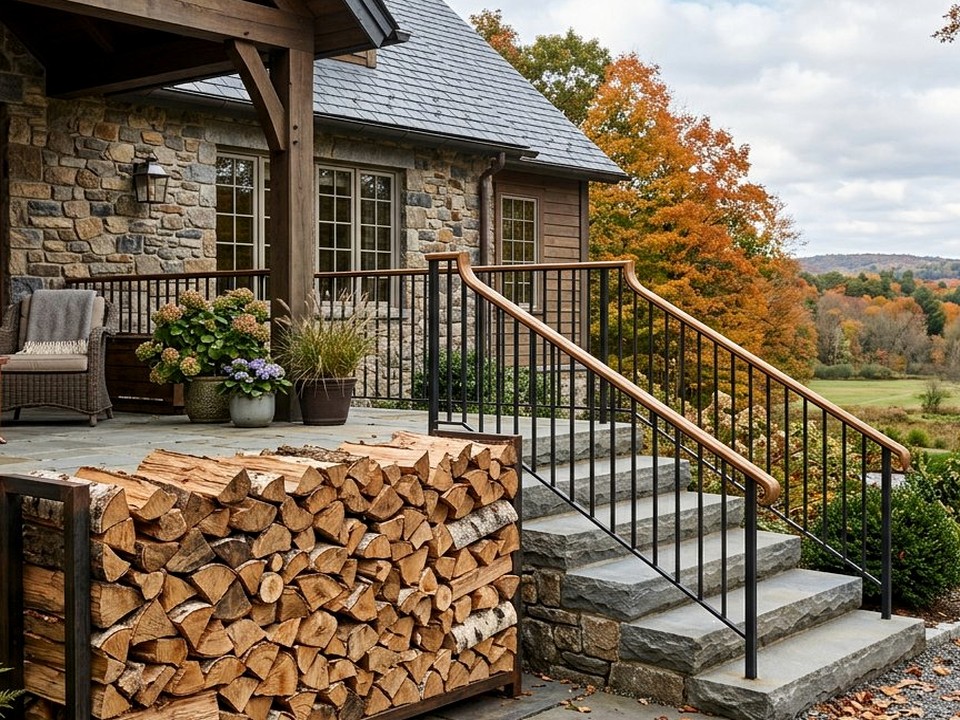 Укладка «круговая поленница» декоративная в Орск